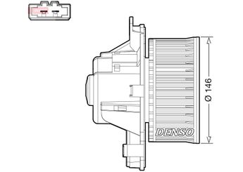 Kalorifer Motoru  DENSO DEA21014  6441CP 6441.CP