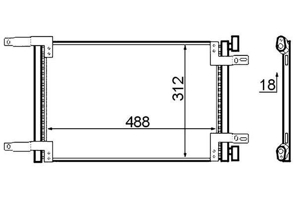 Klima Radyatörü  MAHLE AC 516 000S
