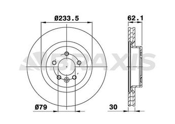 Fren Disk Ayna Ön Sağ ve Sol BRAXIS AD0984  SDB000624
