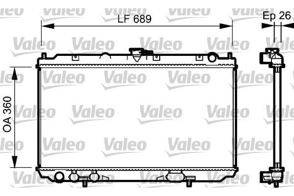 Su Radyatörü  Nissan Almera (N16/E)(01.2000->)  VALEO 734708