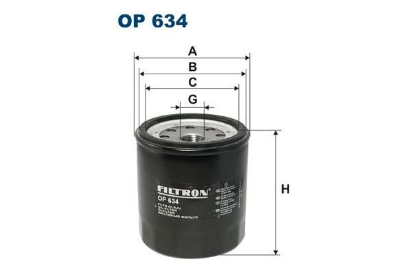 Yağ Filtresi  FILTRON OP 634