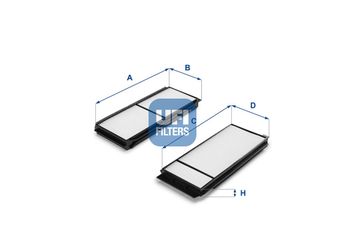 Polen Filtresi  UFI 53.120.00  BP4K61J6X BP4K-61-J6X BP4K61J6XA BP4K-61-J6XA BP4K61J6XA9A BP4K-61-J6XA-9A BP8P61J6X BP8P-61-J6X BP8P61J6X9A BP8P-61-J6X-9A