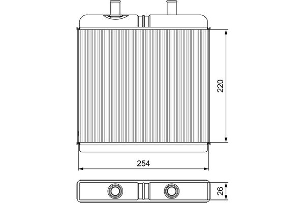 Kalorifer Radyatörü  Iveco Daily Şasi (Kasasız)(1999->)  VALEO 811539