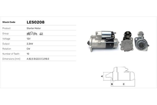 Marş Dinamosu  LUCAS ELEKTRIK LES0208