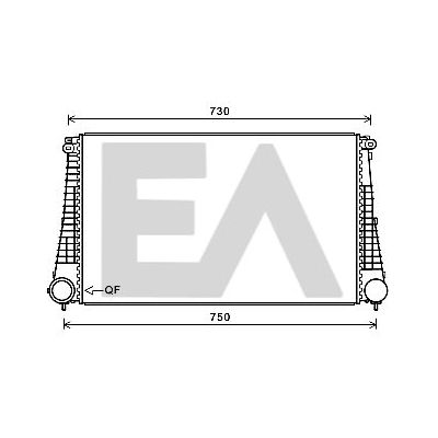 Turbo Radyatörü  Jeep Renegade (BU)(2014->)  DENSO DIT06003