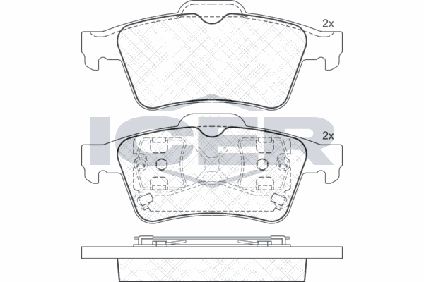 Fren Disk Balata Arka Ford Tourneo Connect (TC7)(2002->)  RENAULT ORJINAL 7701207968