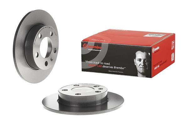 Fren Disk Ayna Arka Sağ ve Sol Volkswagen Polo IV (9N3)(04.2005->2009)  BREMBO 08.7165.11
