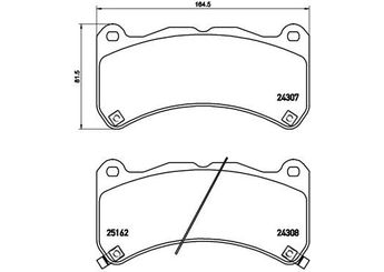 Fren Disk Balata Ön BREMBO P 83 146  44650W120 044650W120 44650W170 044650W170 26296VA041