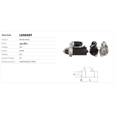 Marş Dinamosu  LUCAS ELEKTRIK LES0307