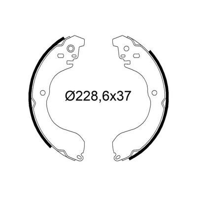 Fren Pabuçlu Balata Arka Jeep Compass (MK)(2006->)  VALEO 564296