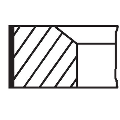 Segman (76.00MM-0.50)  MAHLE 016 02 N2