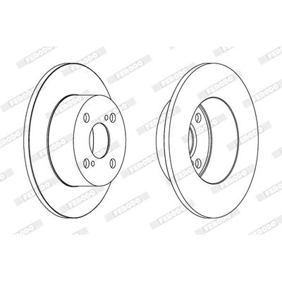 Fren Disk Ayna Arka Sağ ve Sol FERODO DDF1487