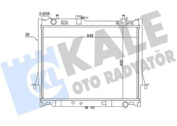 Su Radyatörü  WENDERPARTS BA17117795878  8973333530