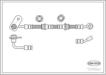 Fren Hortumu Ön Sağ veya Sol OSSCA 01216  5155067D00 5155065D00