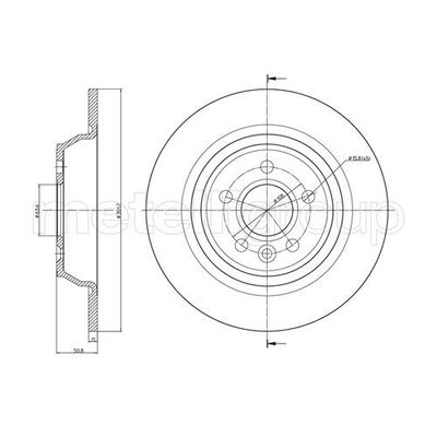 Fren Disk Ayna Arka Sağ ve Sol Ford Focus 3/4/5 Kapı (CB4)(2008->)  CIFAM 800-897C