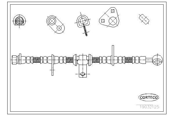 Fren Hortumu Ön Sağ Honda Accord (CB/CC)(10.1989->)  CAVO C900 783A
