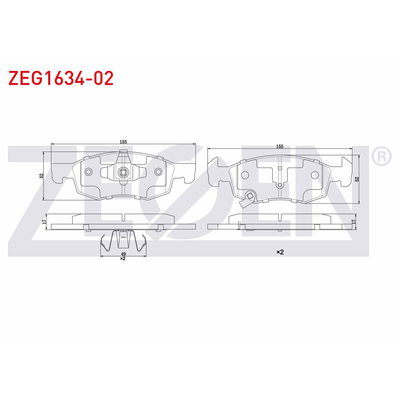Fren Disk Balata Ön ZEGEN ZEG1634-02