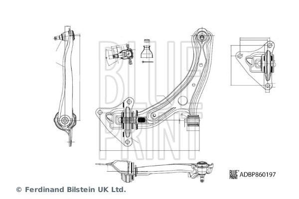 Salıncak Ön Alt Sol Honda Insight (ZE2)(01.2009->)  BLUE PRINT ADBP860197