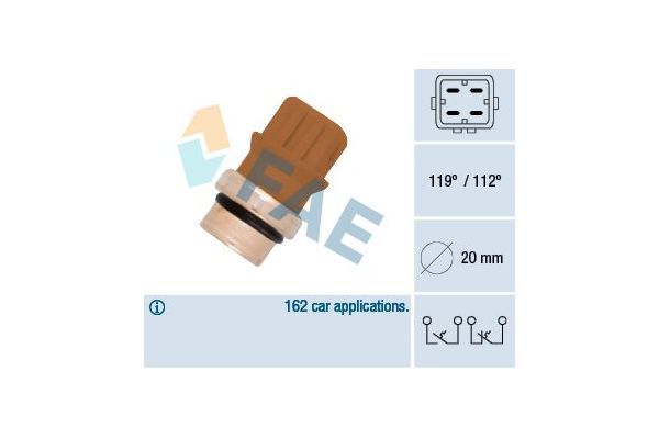 Hararet Müşürü  Volkswagen Sharan (7M8)(07.1995->2000)  FAE 35580