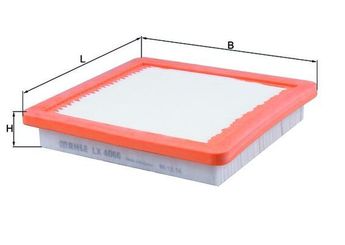 Hava Filtresi  MAHLE LX 4066  165463VD0A 16546-3VD0A