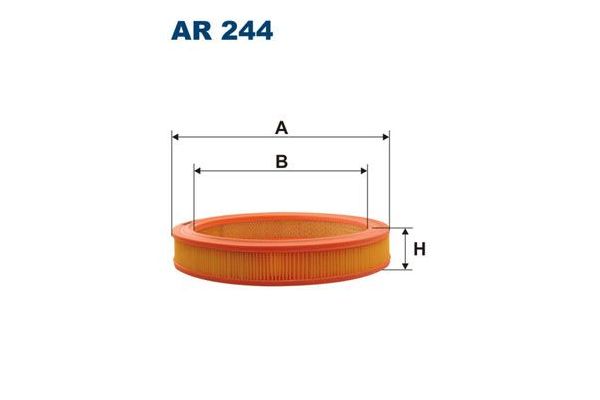 Hava Filtresi  Volvo Serisi 340 (1976->)  FILTRON AR 244