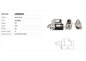 Marş Dinamosu  LUCAS ELEKTRIK LES0061  1030151 1067622 95FB11000BD 1019852 1027772 1033781 1416207 2010001006 20-100-01006 95FB11000BC 95FB-11000-BC 95FB-11000-BD 95FB11000BG 95FB-11000-BG 96FB11000MD 96FB-11000-MD 97KB11000AB 97KB-11000-AB 97KB11000AC 97KB-11000-AC 97KB11000AA R95FB11000BD 1E0318400 1E03-18-400 1E0318400A 1E0818400 1E08-18-400 1E0818400A 1E08-18-400A