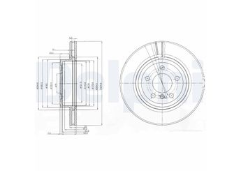 Fren Disk Ayna Ön Sağ ve Sol DELPHI BG3938  34113400151 3411 3400 151