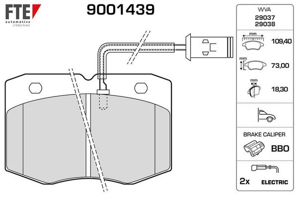 Fren Disk Balata Ön FTE 9001439