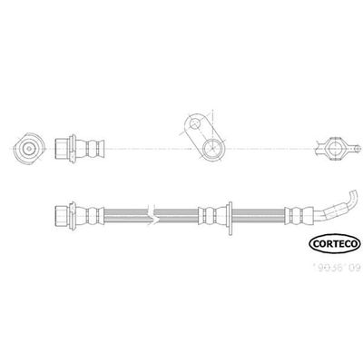 Fren Hortumu Ön Sol Toyota Avensis Combi SW (T22)(1998->)  BREMBO T 83 140
