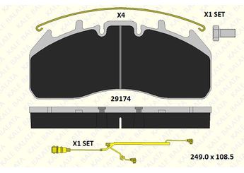 Fren Disk Balata Ön KALE BALATA 29174 292 24  