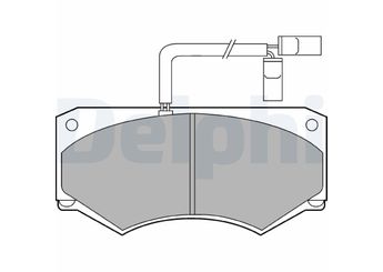 Fren Disk Balata Ön DELPHI LP903   DELPHILP903 LP903