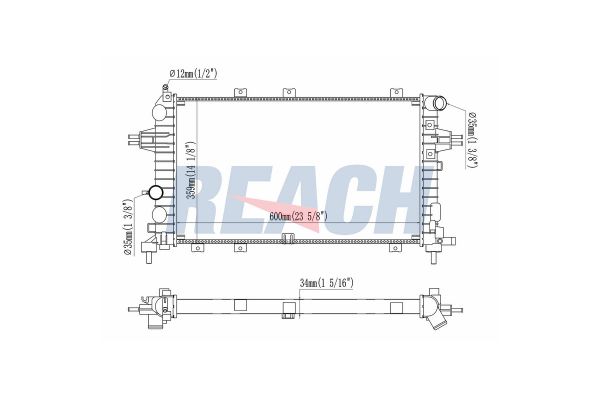 Su Radyatörü  Volkswagen Caddy Van (SA)(03.2015->2020)  PSA ORJINAL 13145212