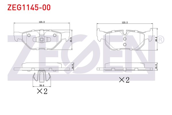 Fren Disk Balata Arka BMW 3 Serisi Coupe (E92)(2006->)  ZEGEN ZEG1145-00