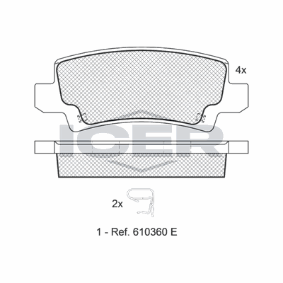 Fren Disk Balata Arka AYD 60044B