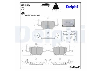 Fren Disk Balata Ön DELPHI LP5120EV  1431936600