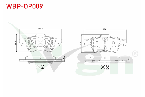 Fren Disk Balata Arka Nissan Primera Traveller [SW] (P12)(12.2001->)  WGN WBP-OP009