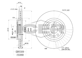 Fren Disk Ayna Ön Sağ ve Sol BRAXIS AE0902  T4N1801 T4A2342 T4A34339
