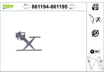 Cam Krikosu Arka Sağ VALEO 861195  MR200608