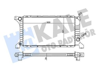 Su Radyatörü  KALE 221200  A1635000404 92VB8005BC 92VB8005BE 92VB8005EC 92VB8005ED 92VB8005FC