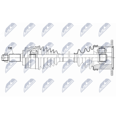 Aks Komple Arka Sağ Suzuki Grand Vitara (JB/JT)(2005->)  ASPART 1DSH1214