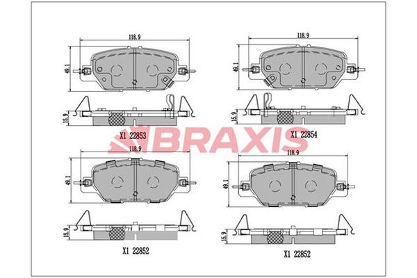 Fren Disk Balata Arka Honda CR-V (RW)(10.2018->)  BRAXIS AA0781