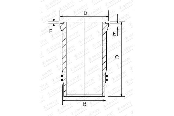 Gömlek (130.00MM-STD)  GOETZE 15-458580-00