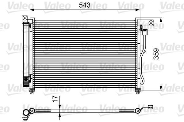 Klima Radyatörü  Hyundai Accent Era (MC)(2006->)  VALEO 814115