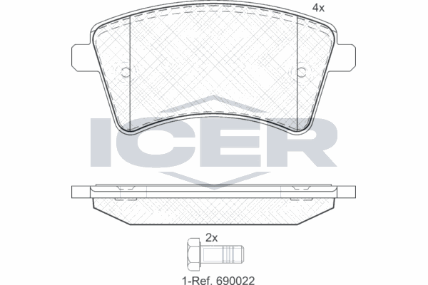Fren Disk Balata Ön MAGNETI MARELLI 323700005700