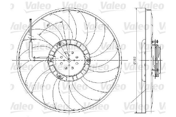 Radyatör Fan ve Motoru  Audi A6 Sedan (4F2)(03.2004->)  VALEO 696017