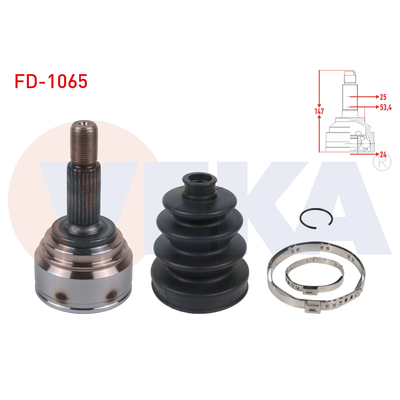 Aks Kafası Ön Dış Sağ veya Sol VEKA FD-1065