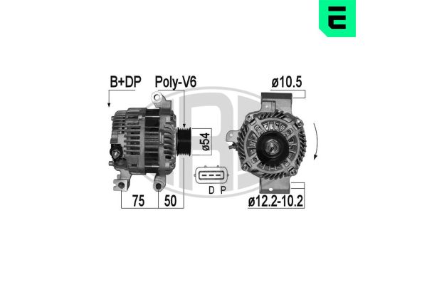 Alternatör  Mazda 6 Sedan (GG)(03.2002->)  ERA 209352A