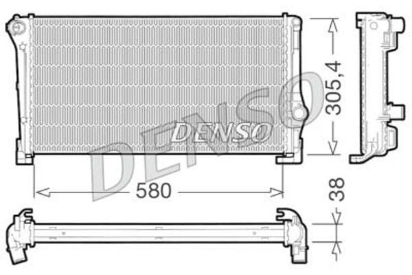 Su Radyatörü  DENSO DRM09104