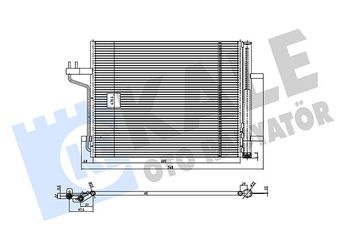 Klima Radyatörü  KALE 361290  1768031 1808330 1857264 2058300 2164542 CV6119710FC CV6119710FD CV6119710FE CV6119710KB CV6119710KC CV6Z19712B