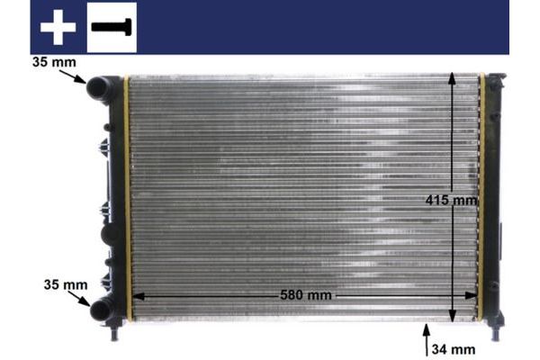 Su Radyatörü  Alfa Romeo 147 (190)(2004->)  MAHLE CR 1411 000S